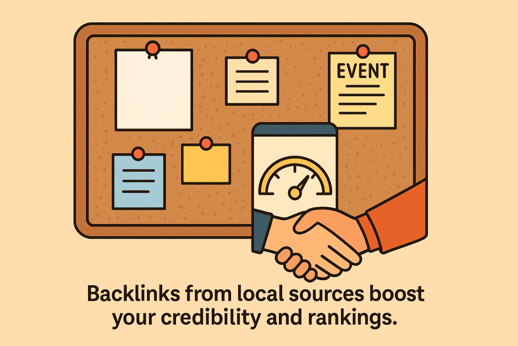 Backlinks from local sources boost your credibility and rankings and improve your google ranking