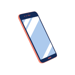 Decorative orbiting icons surrounding widget