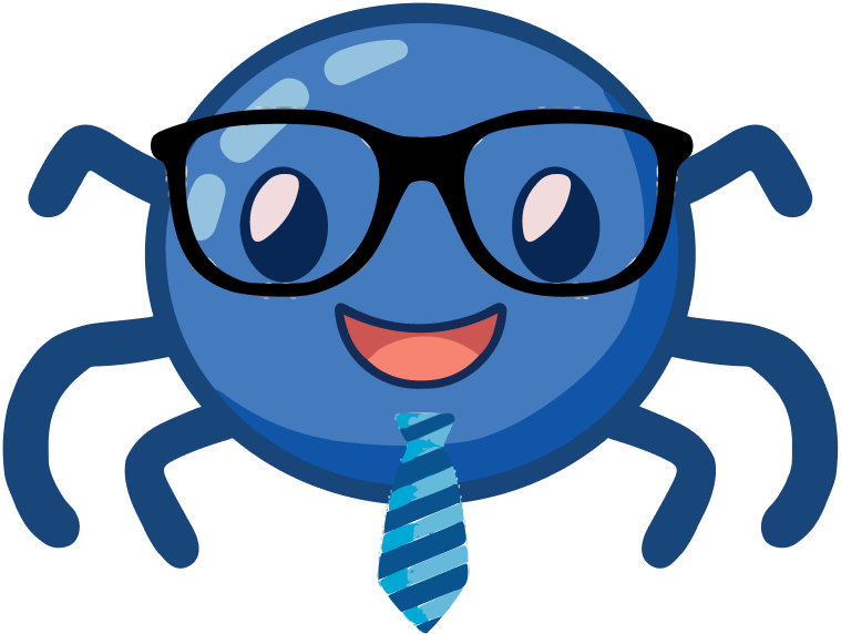 Widget the Webway Studios Spider dressed for the office