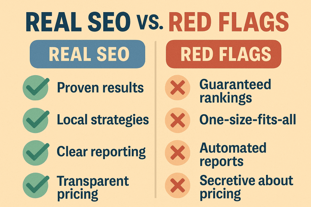 Real SEO vs red flags