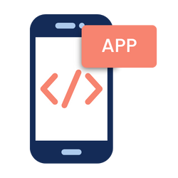 Mobile app development icon