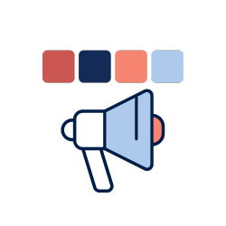 Speaker Icon with Webway Studios color palette