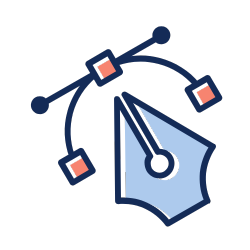 Vector Illustration design tool pen