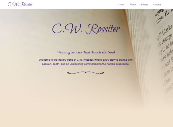 CW Rossiter website done by Webway Studios